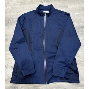 Callaway Jacket Men's 2XL Blue Golf Opti-Dri Athletic Full Zip Light Jacket